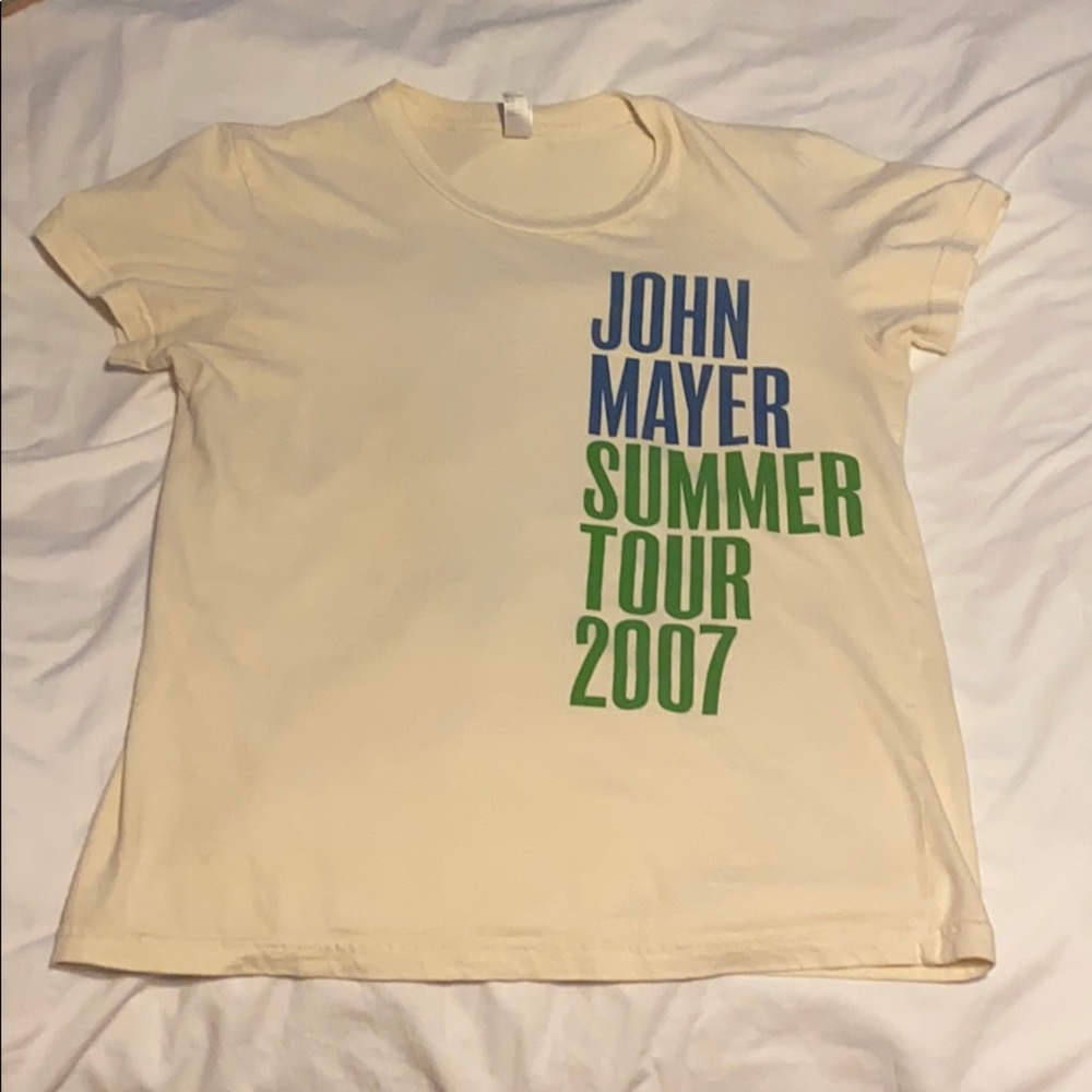 John Mayer concert t-shirt